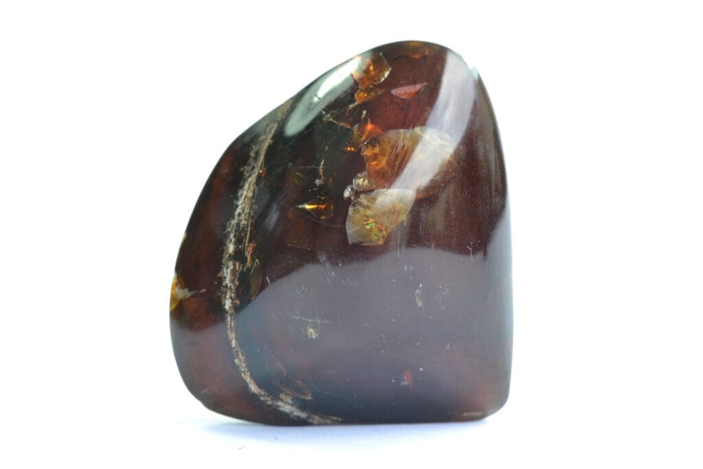 saharagems blue amber sumatra indonesia polished 4